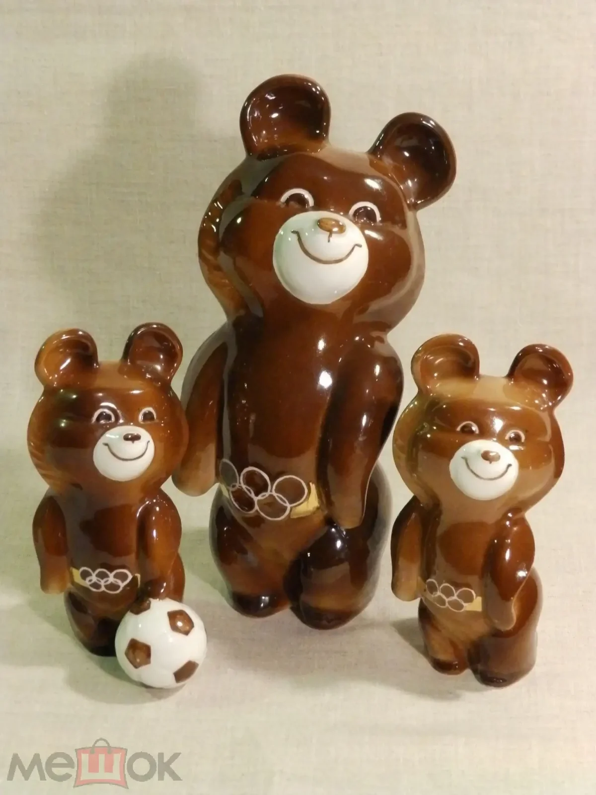 Деревянный Олимпийский мишка 1980