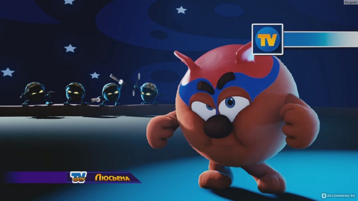 Мультклипы Смешарики синяя маска Люсьена