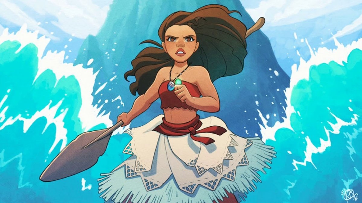 Моана Дисней арт