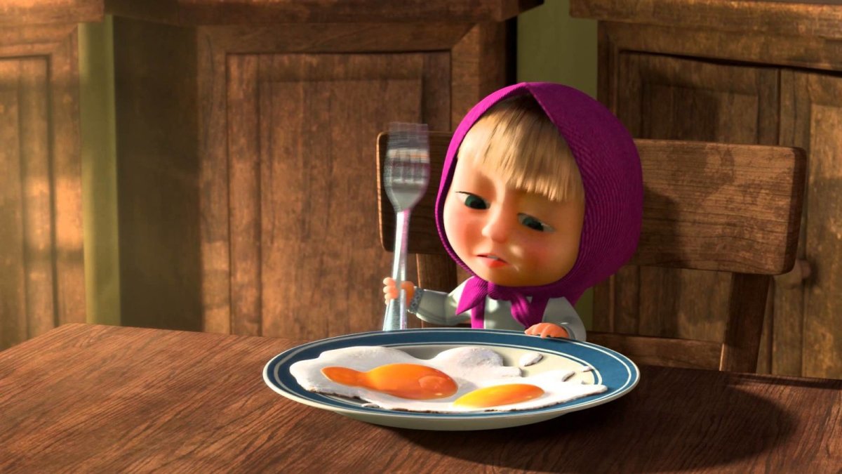 Кашу кашу Маша и медведь