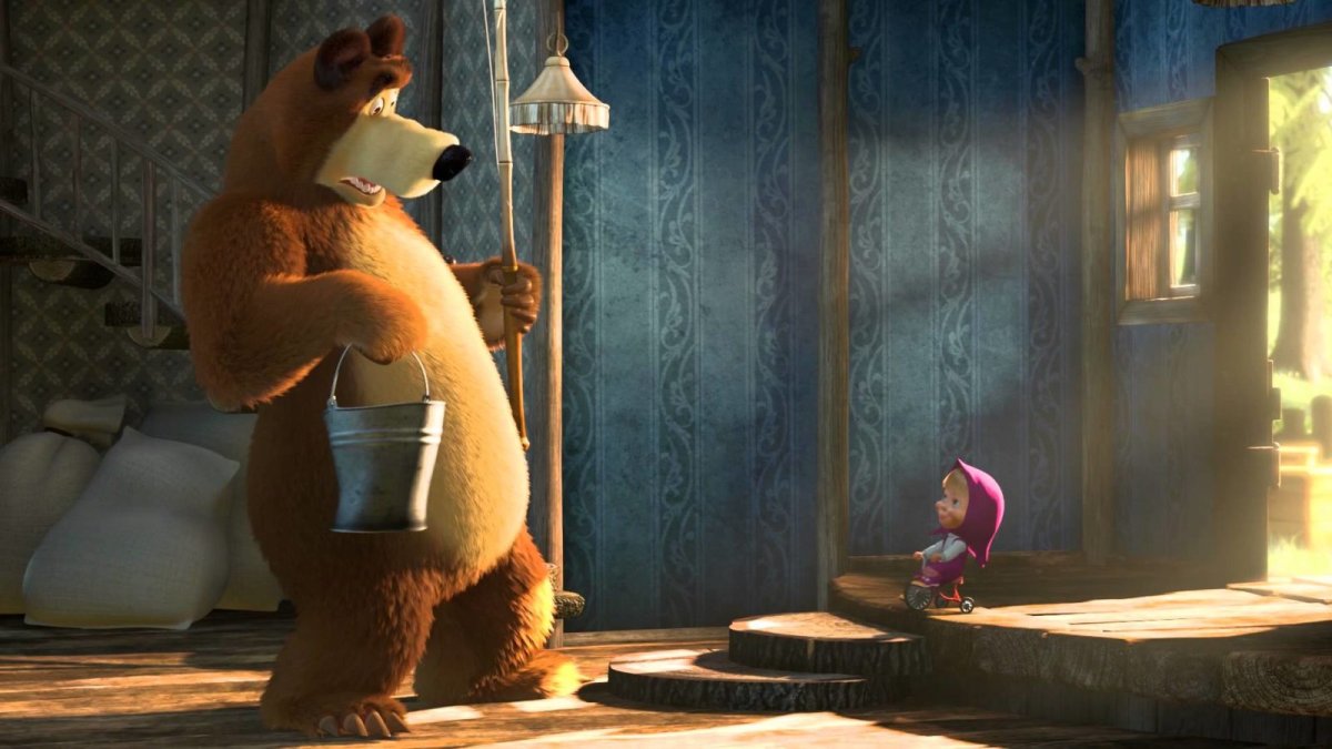 Маша и медведь первая встреча Бибигон