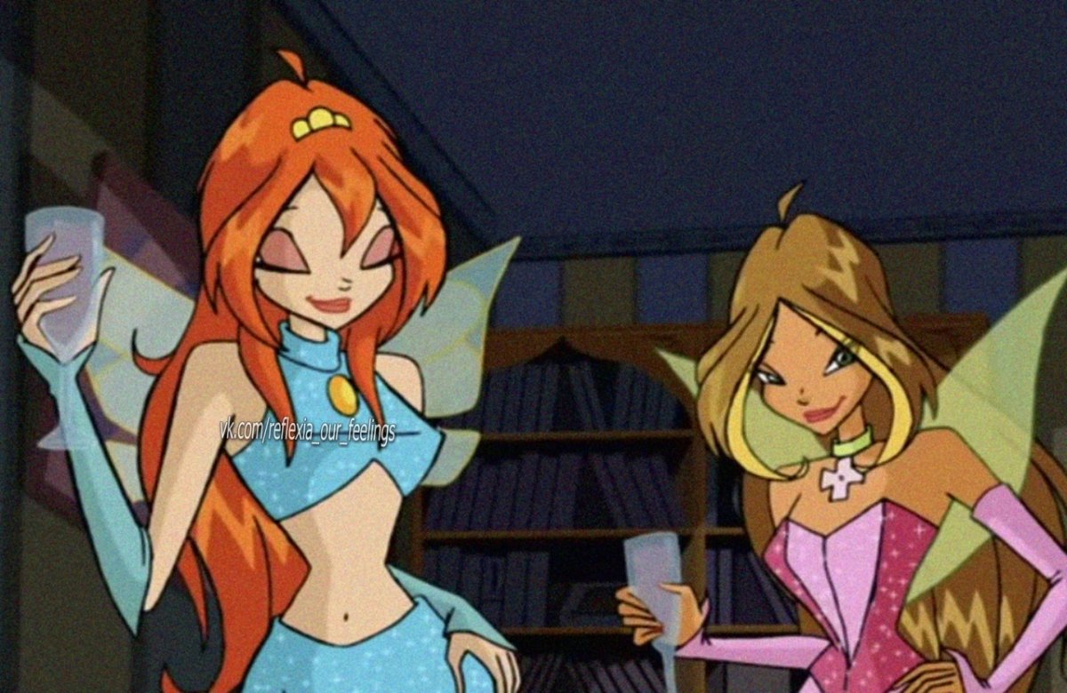 Феи Винкс Блум и Флора