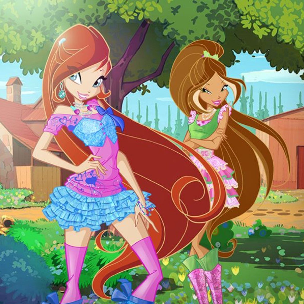 Винкс Флора и Стелла и Блум 5 сезон