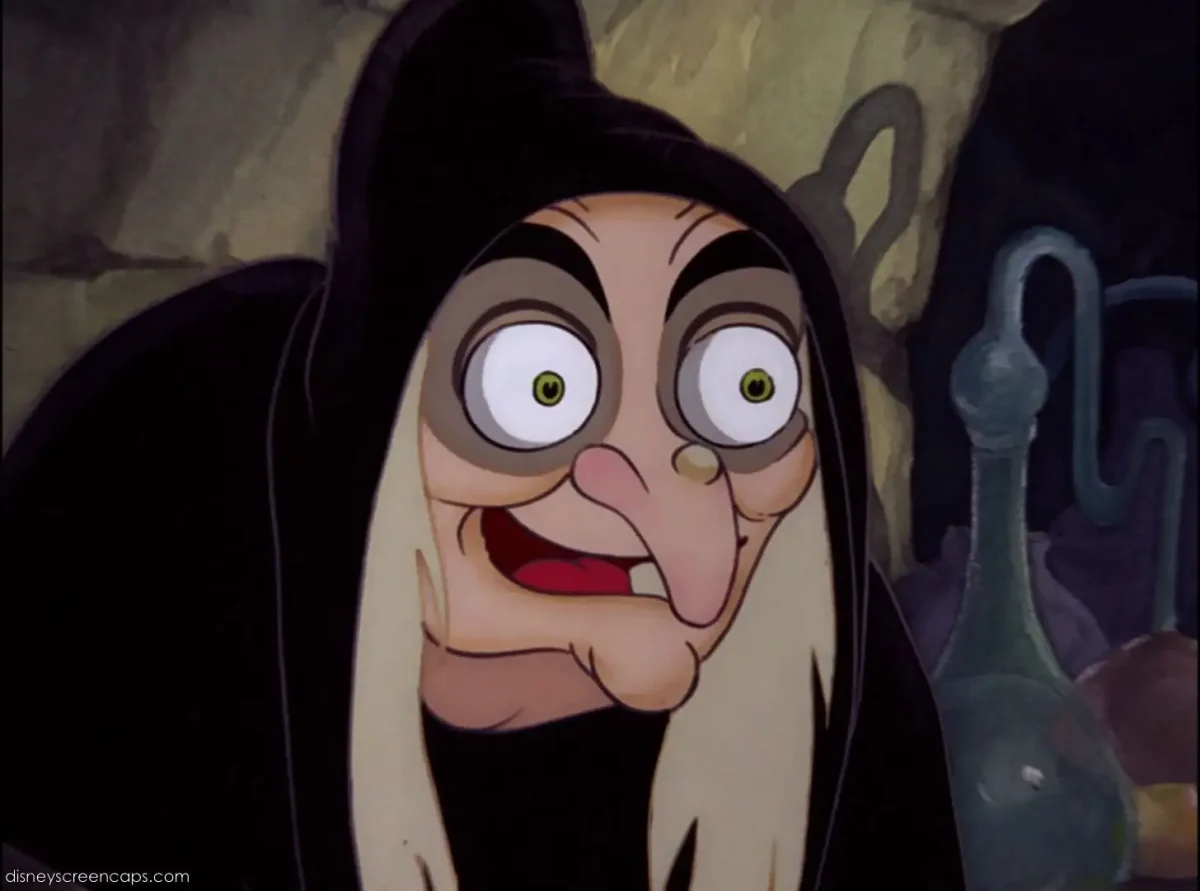 Белоснежка и 7 гномов Дисней ведьма