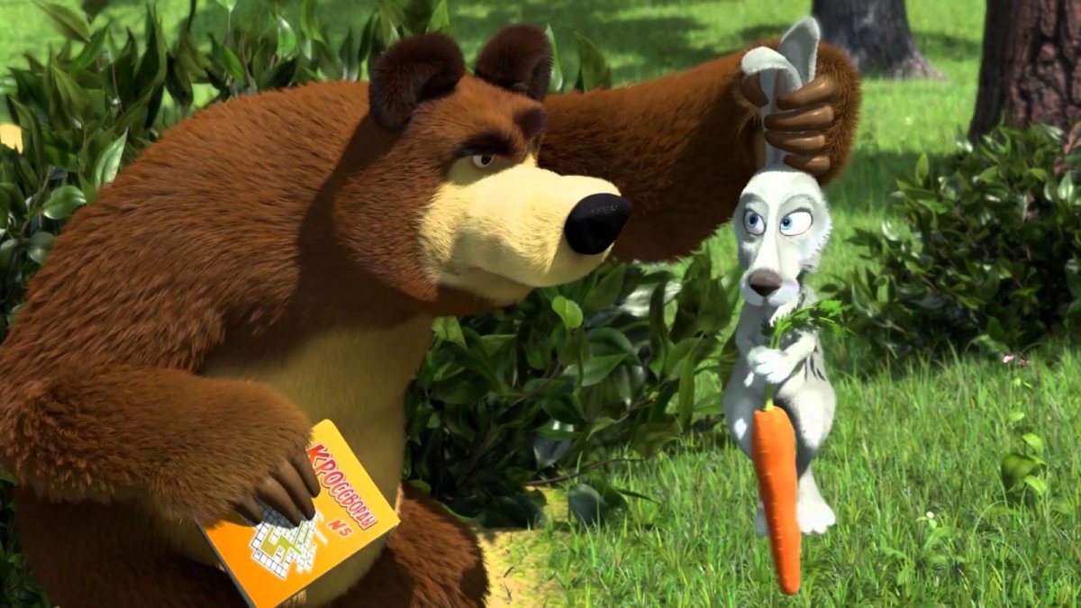 Заяц из мульта Маша и медведь