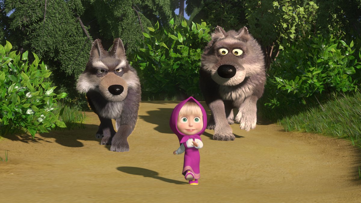 Волк из мультика Маша и медведь