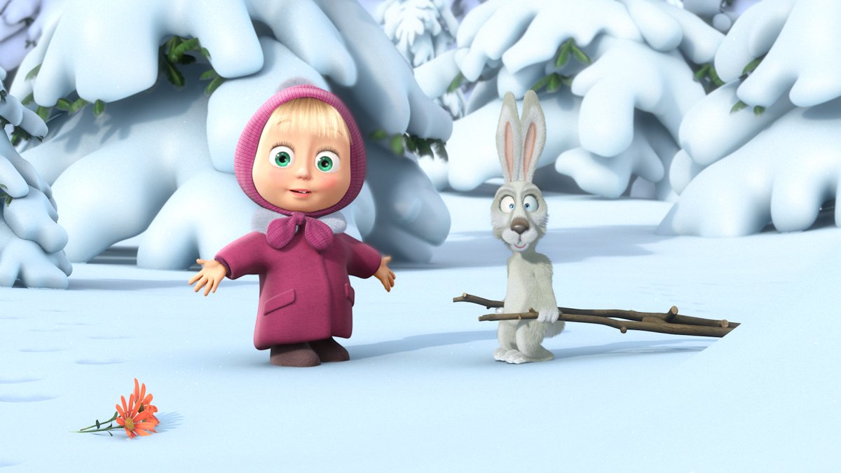 Маша и медведь - следы невиданных зверей (серия 4)