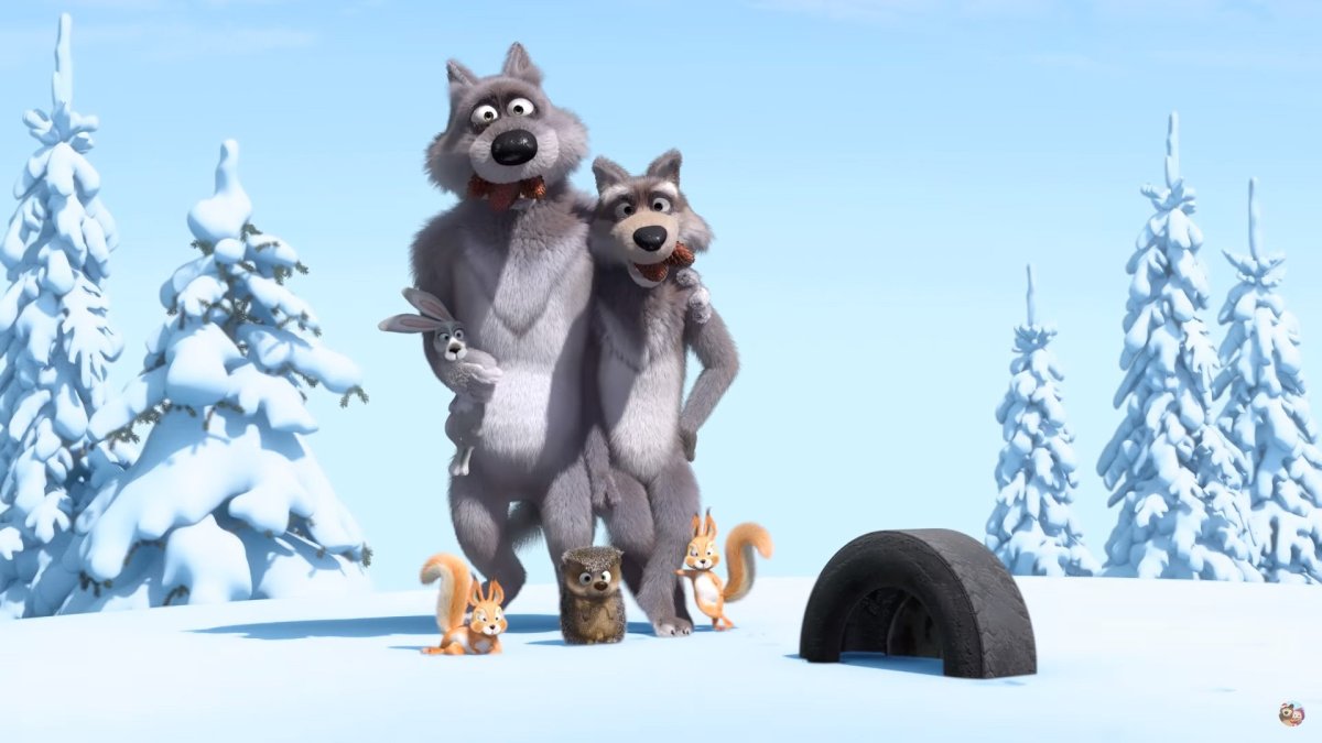 Волки из мультфильма Маша и медведь