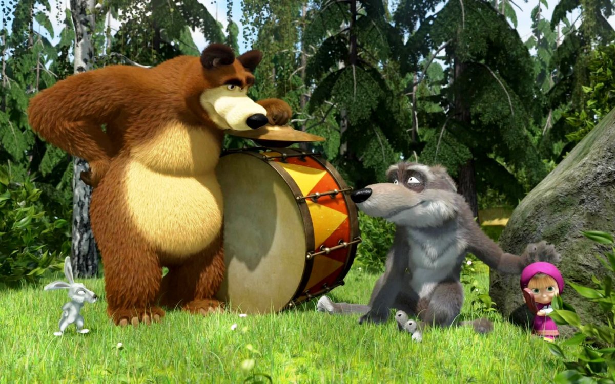 Маша и медведь картинки из мультфильма