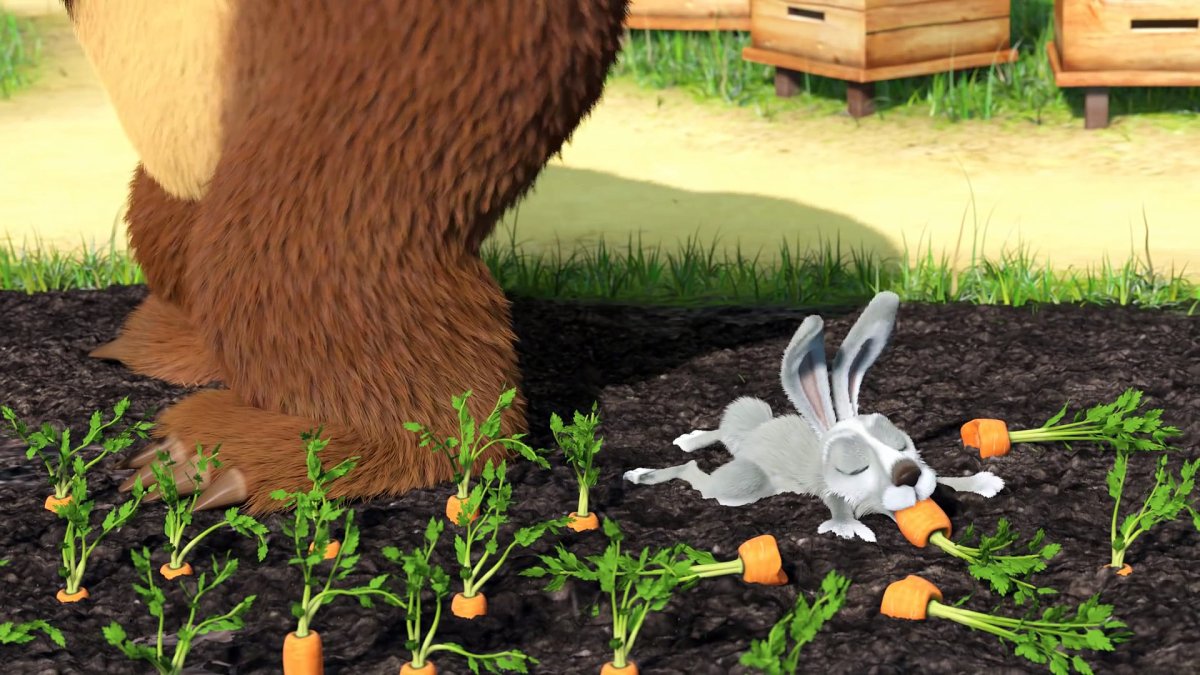 Кролик из мультика Маша и медведь