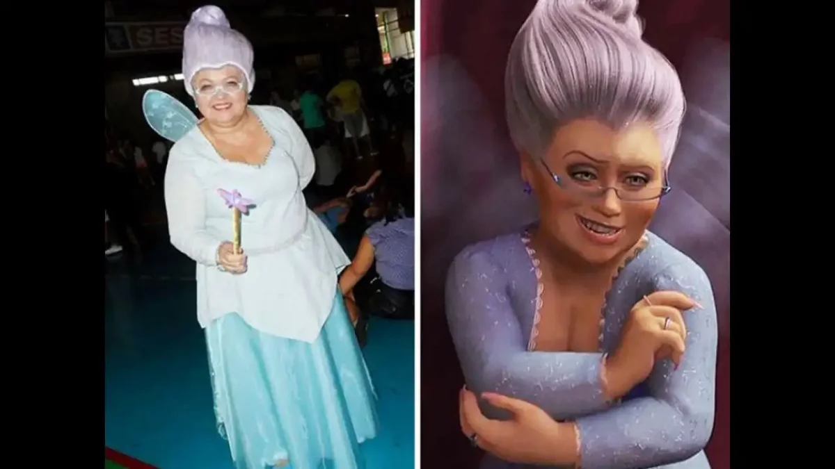 Фея крестная Шрек парик