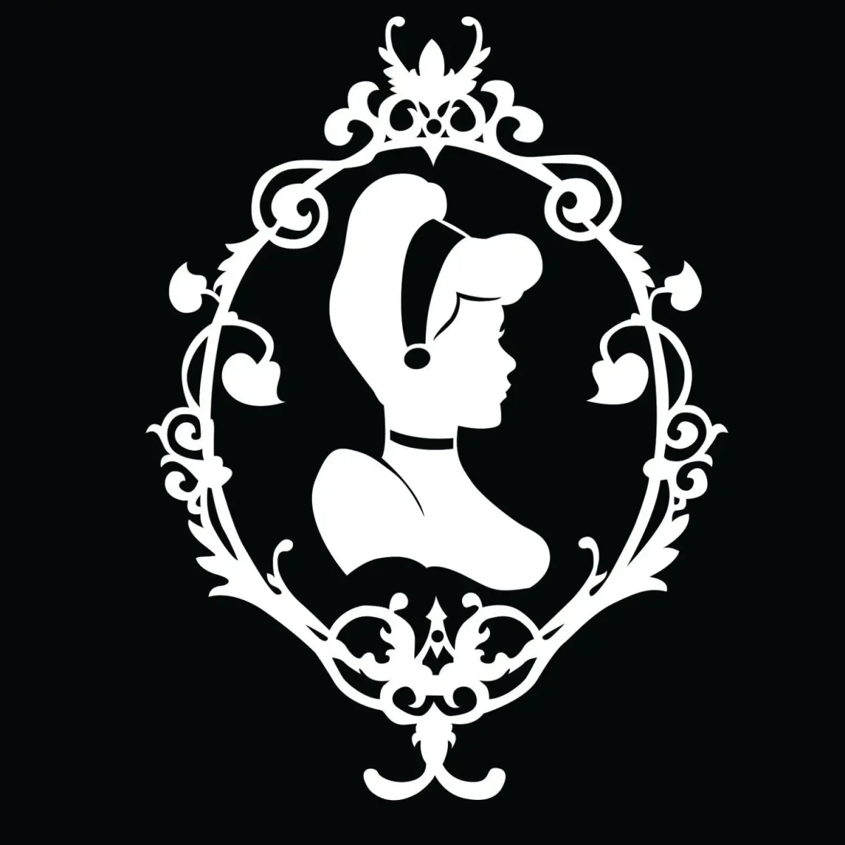 Трафарет принцессы