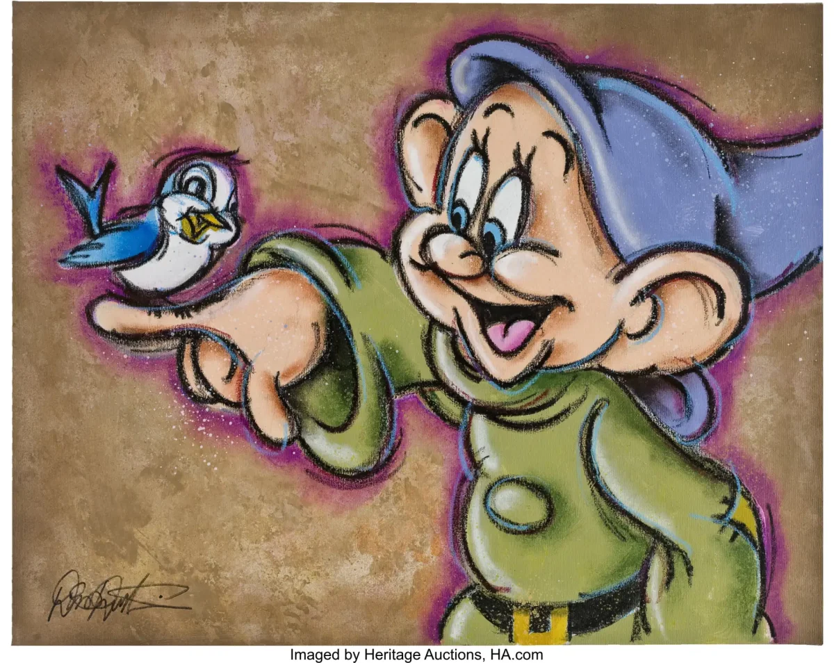 Рисунки красками персонажи из мультфильмов