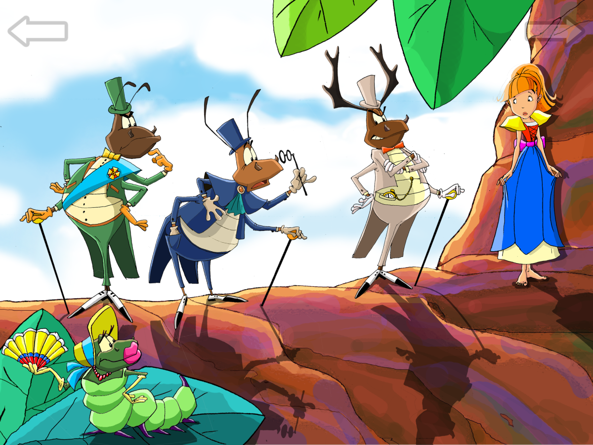 Дюймовочка и насекомые