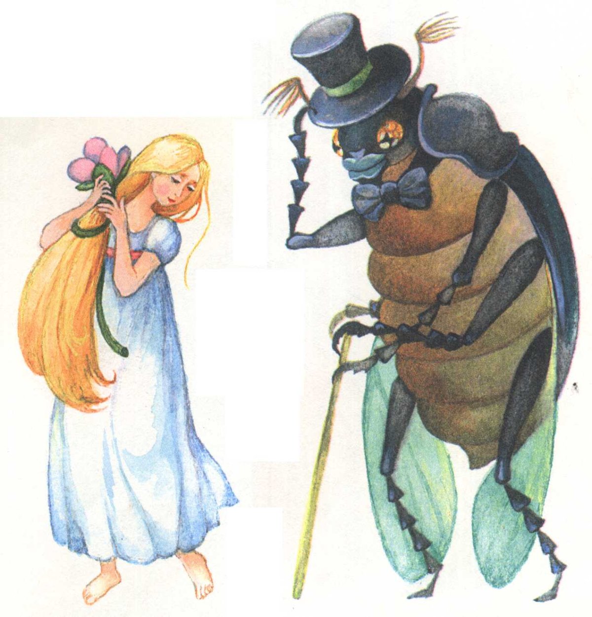 Герои сказки Дюймовочка Жук