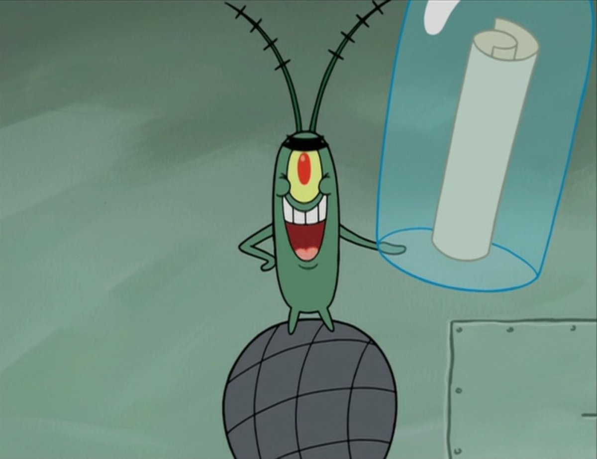 Планктон из спанч боба фото