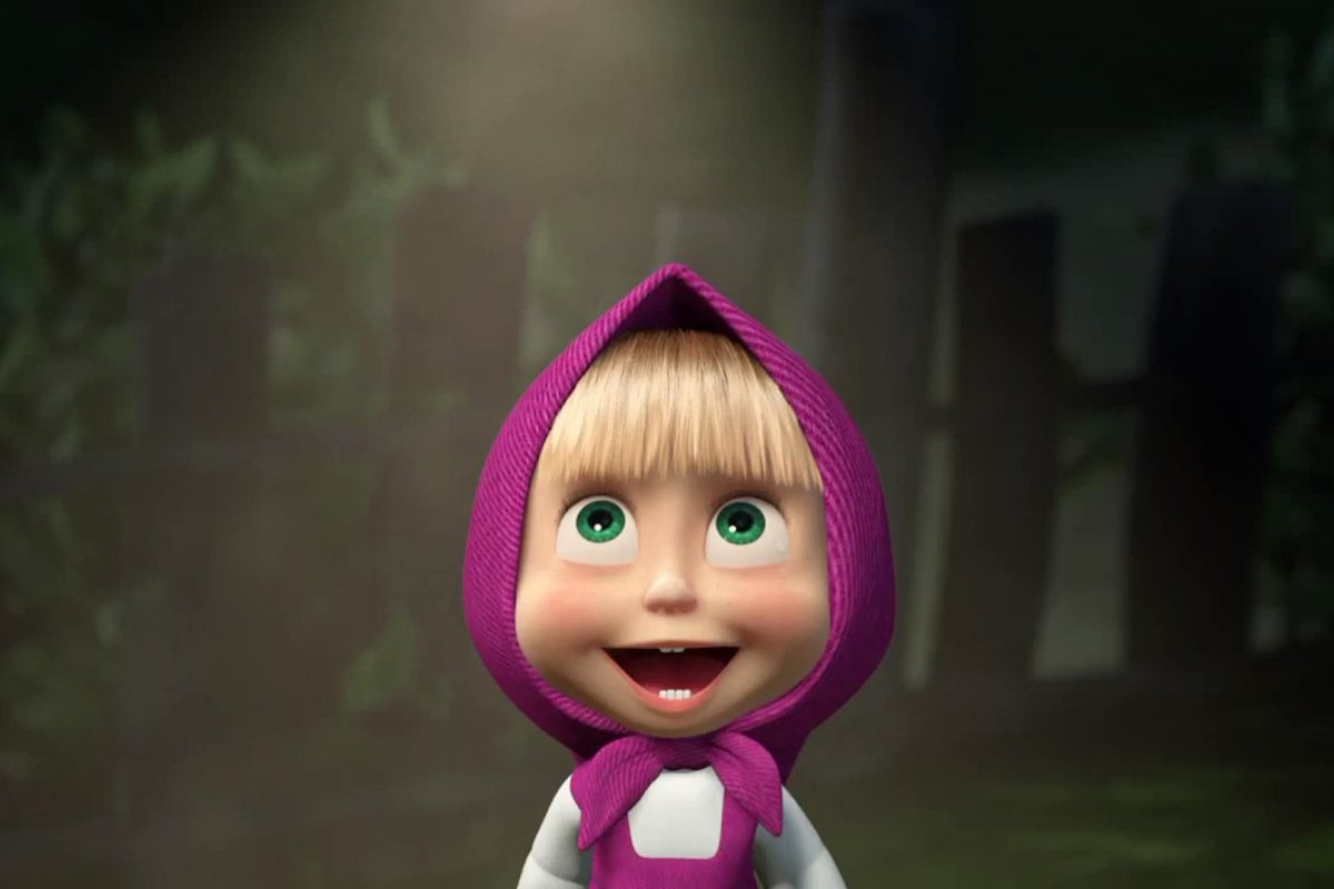 Маша из Маша и медведь лицо