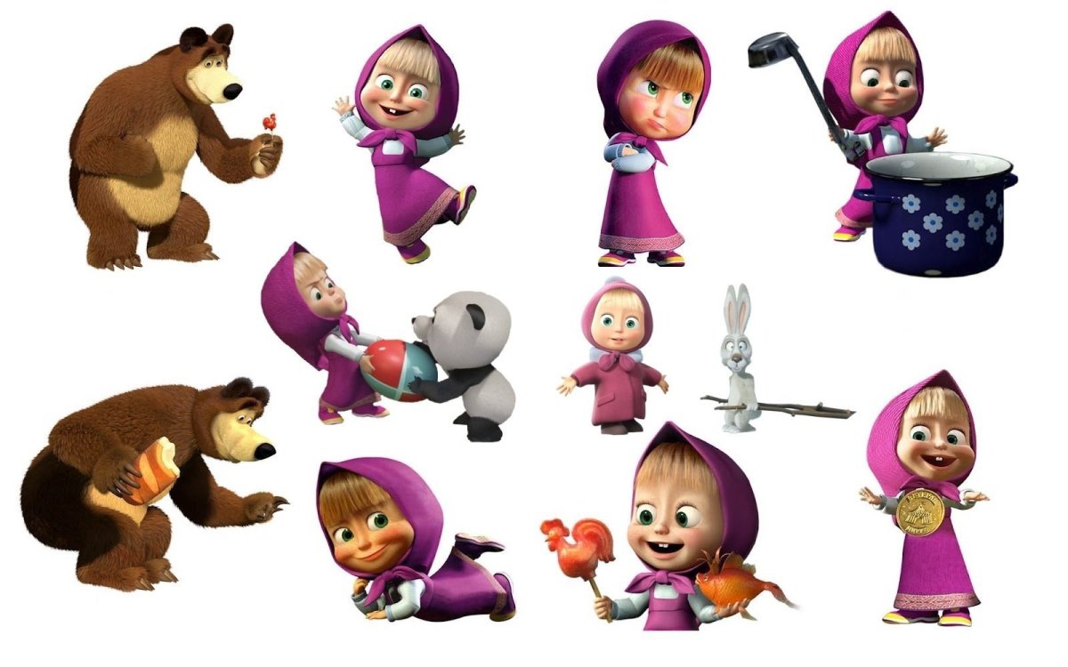 Маша и медведь герои Маша