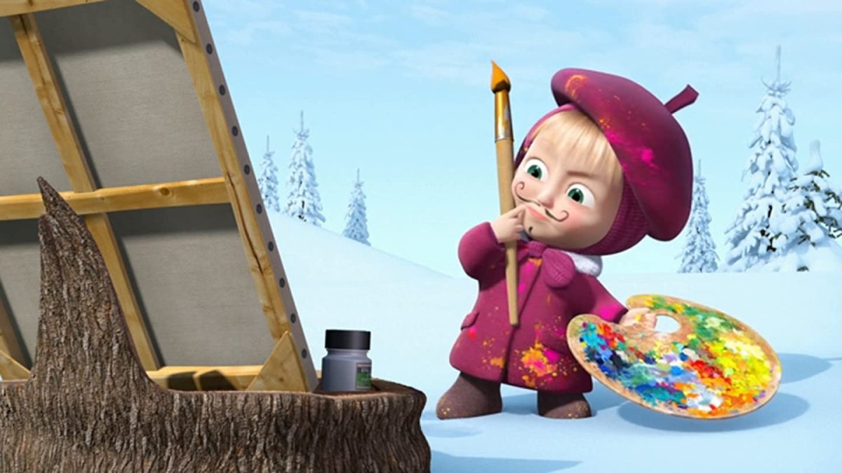 Маша и медведь художник