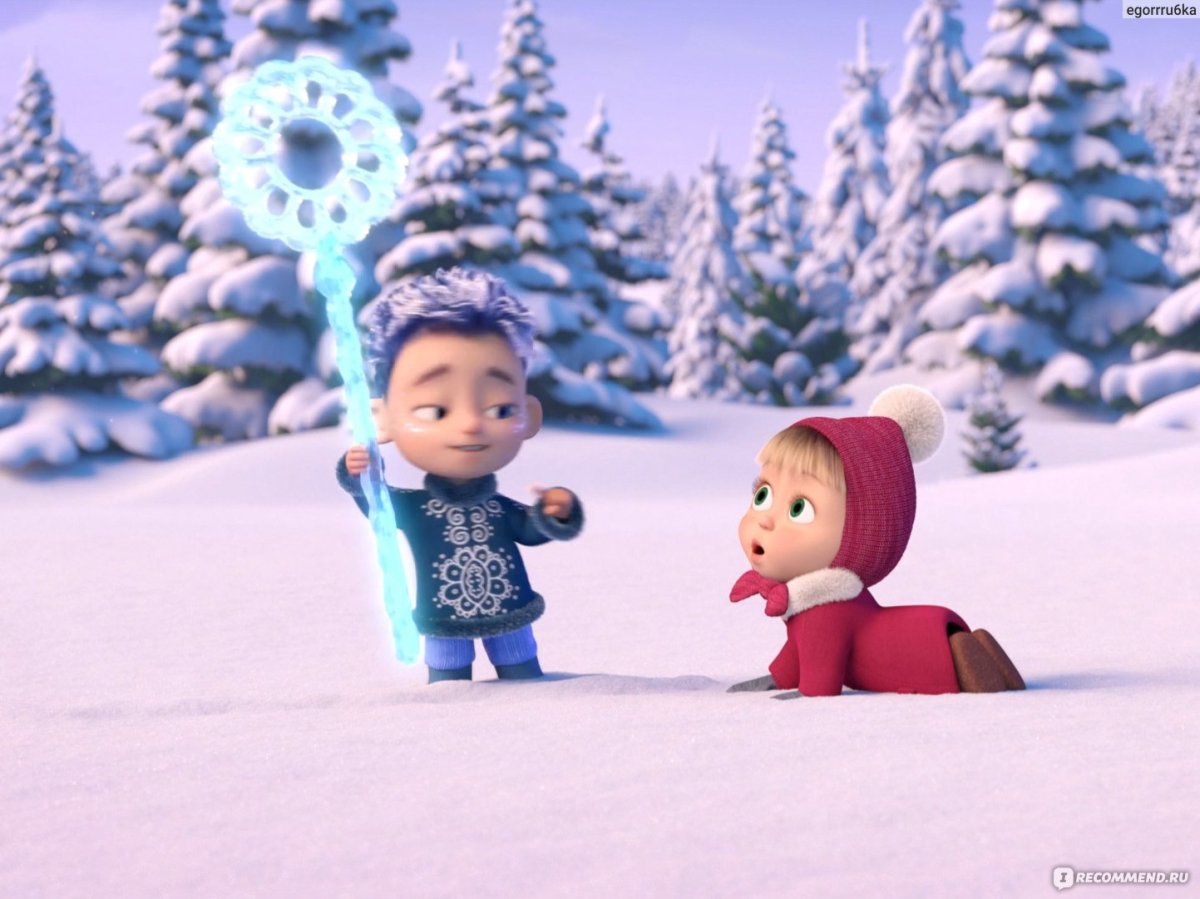 Маша и медведь в кино 12 месяцев