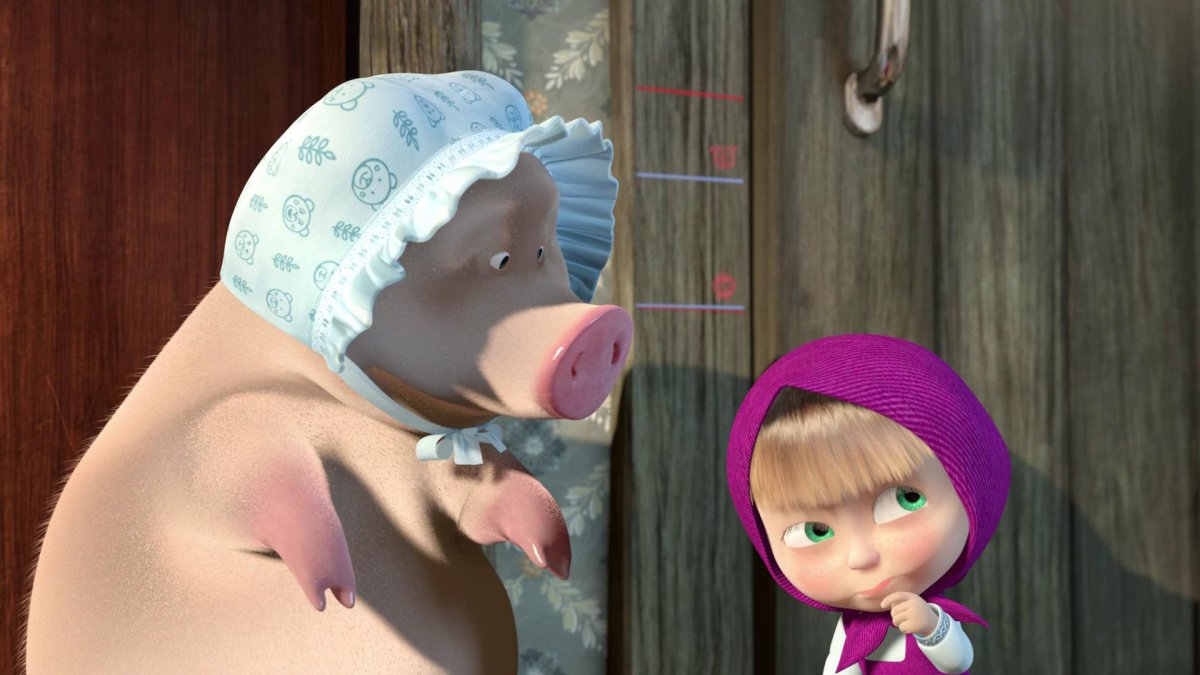 DVD меню Маша и медведь первая встреча