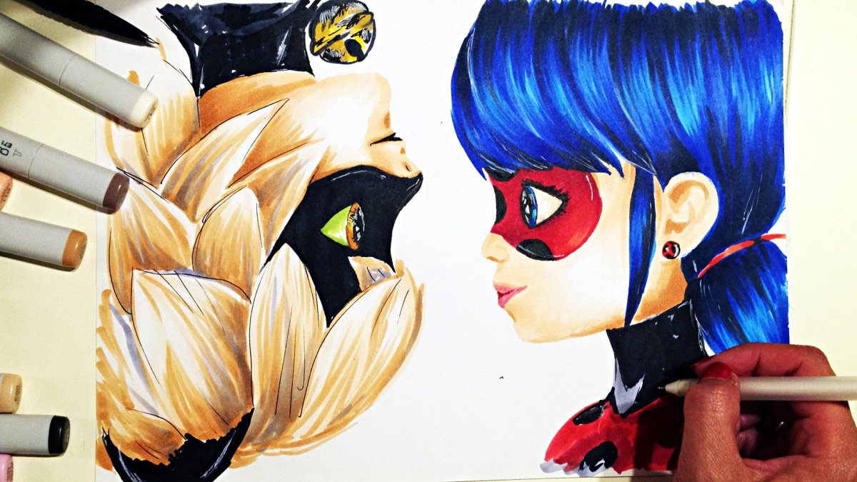 Леди баг и супер кот рисунки