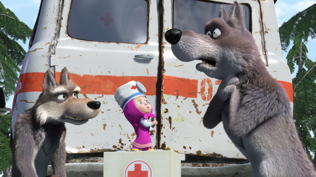 Маша и медведь 5 серия с волками жить