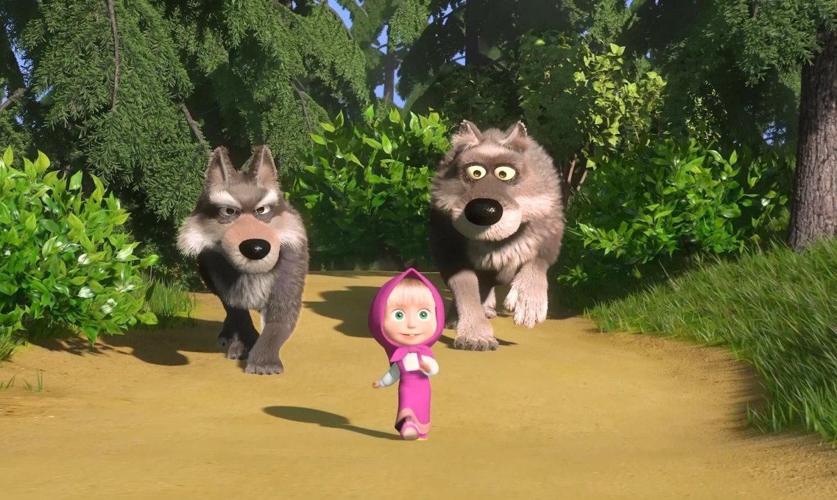 Маша и медведь герои