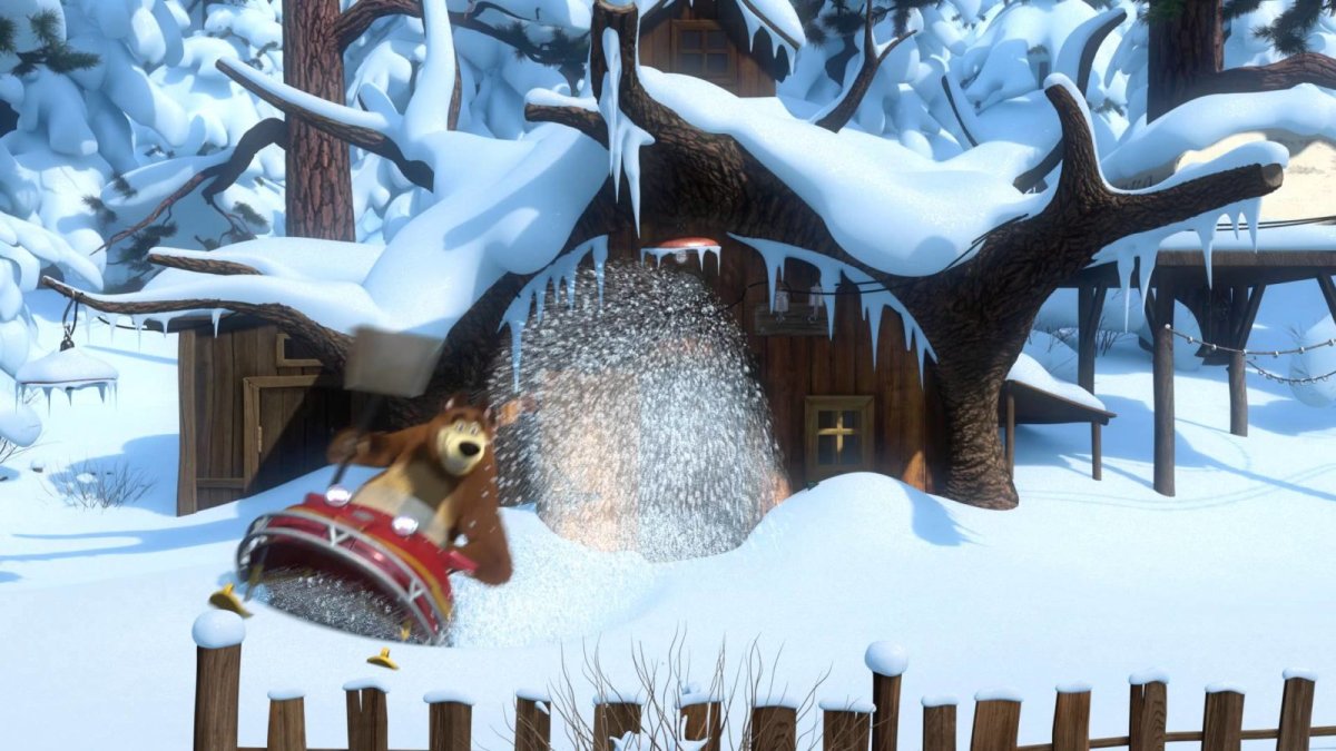 Маша и медведь 14 серия лыжню