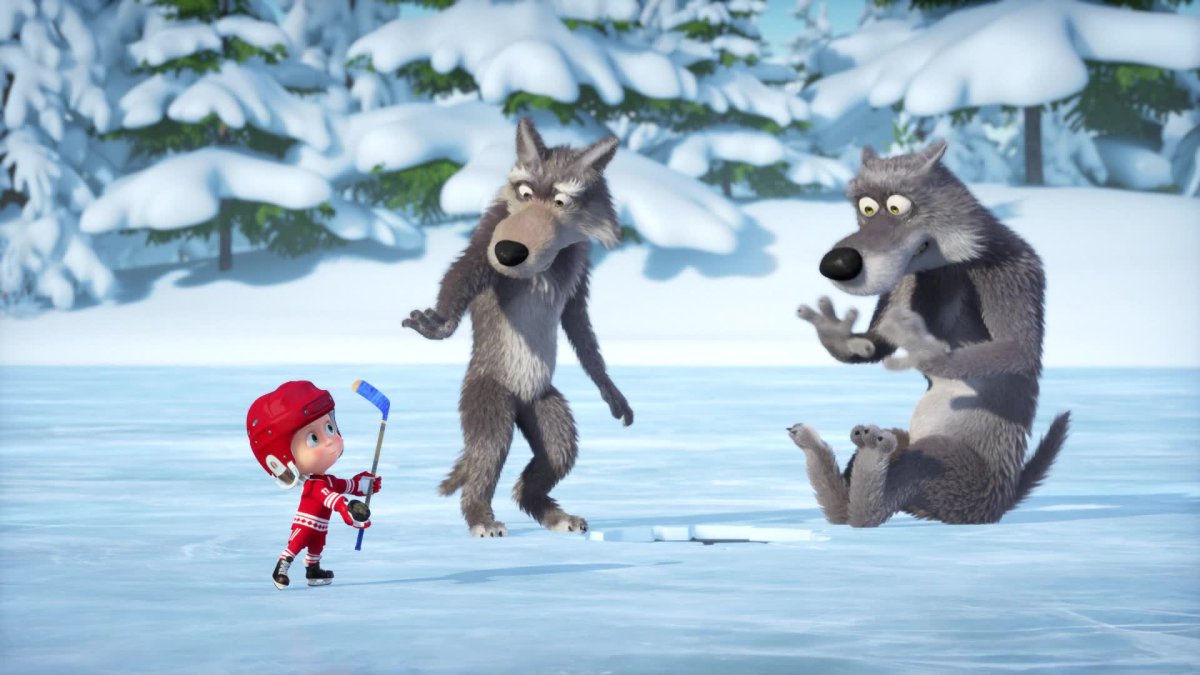 Маша и медведь 71 серия вот такой хоккей