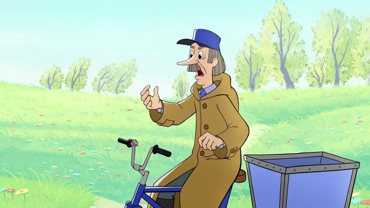 Простоквашино почтальон Печкин велосипед