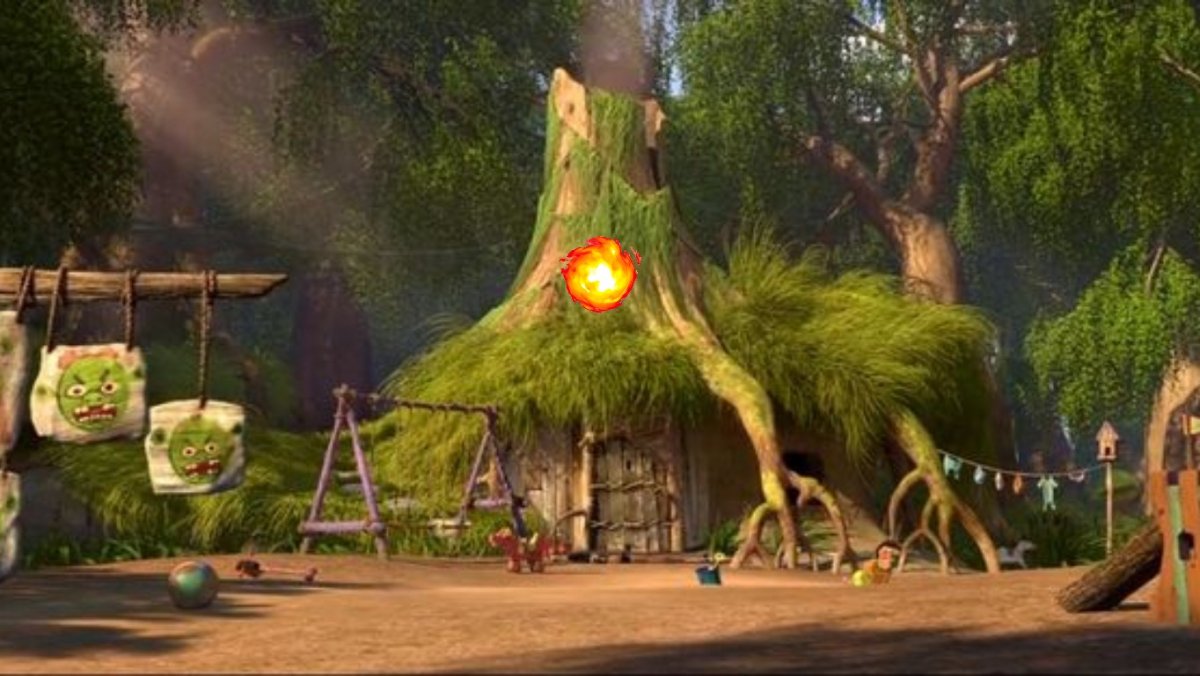 Дом Шрека на болоте