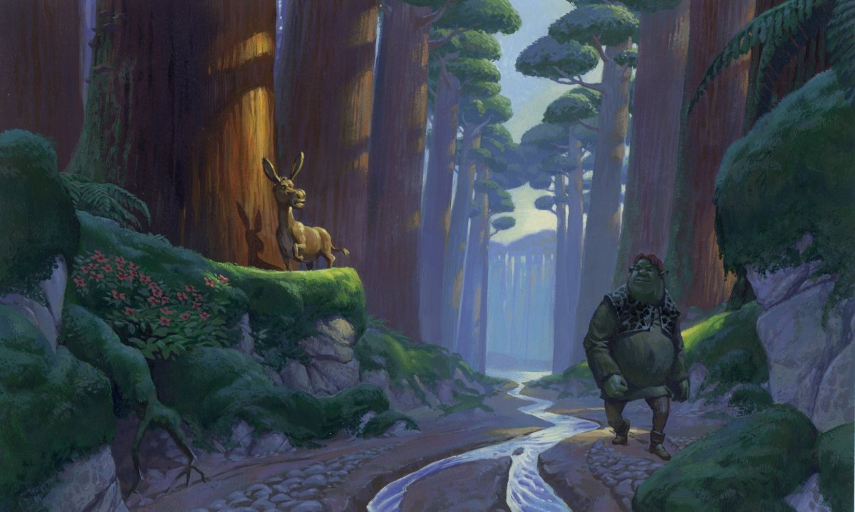 Первый концепт арт Шрека