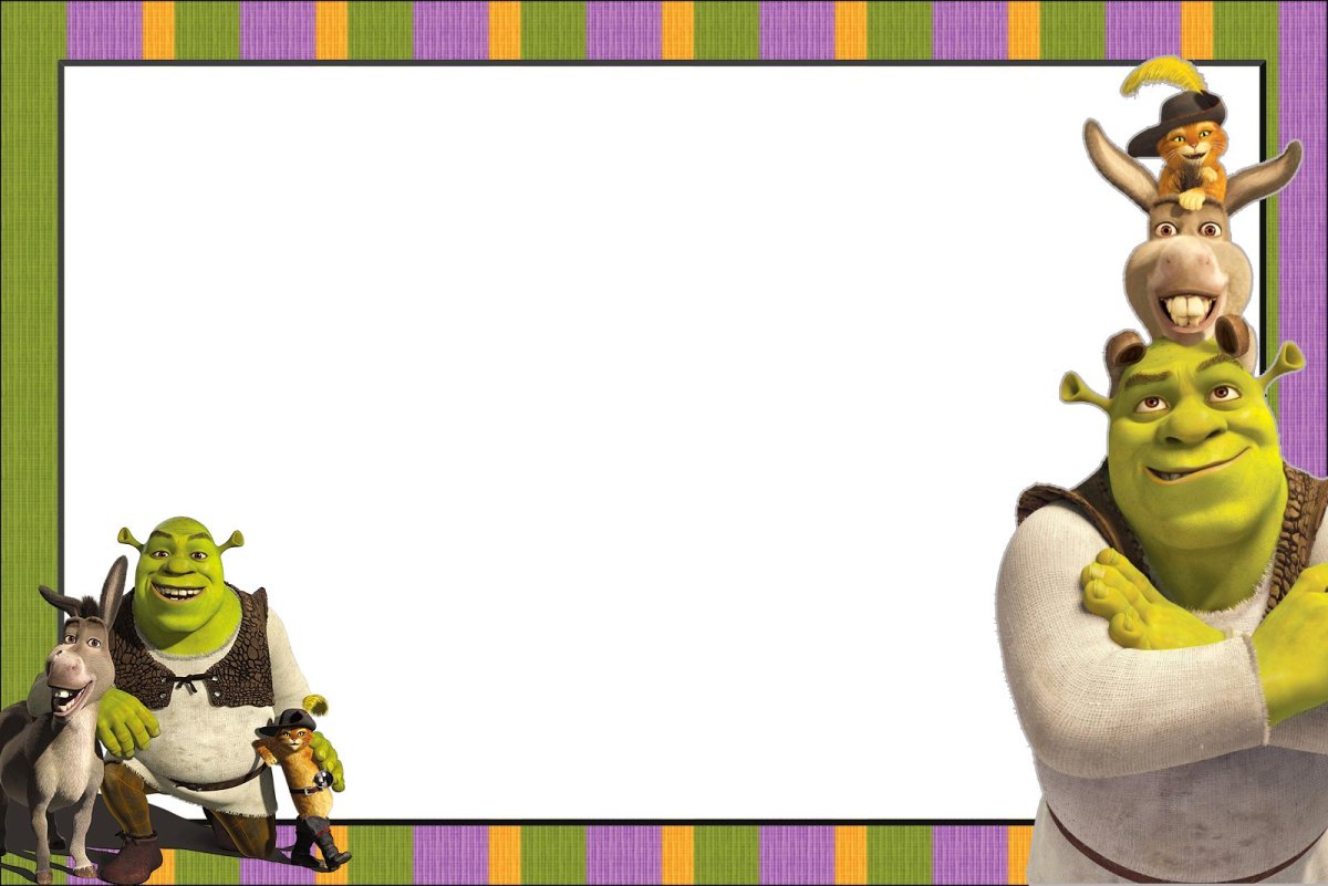 Шрек картинки раскраски