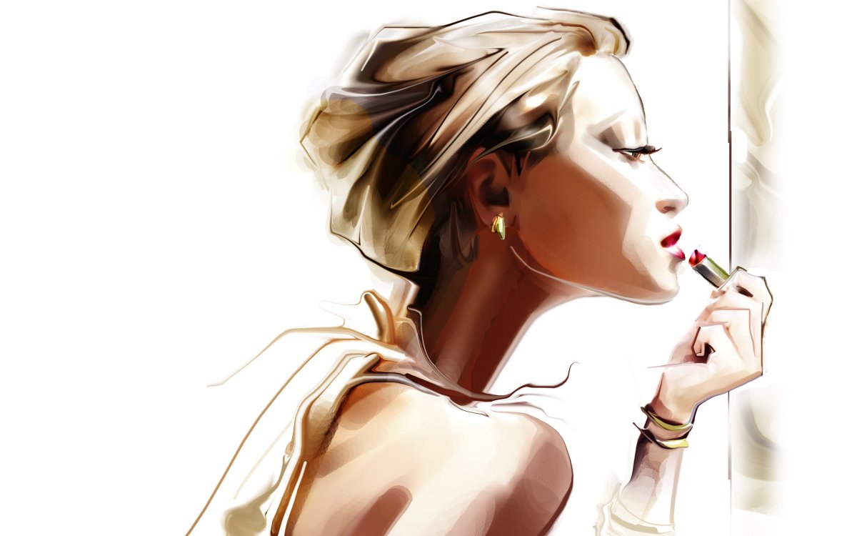 Девушка рисунок