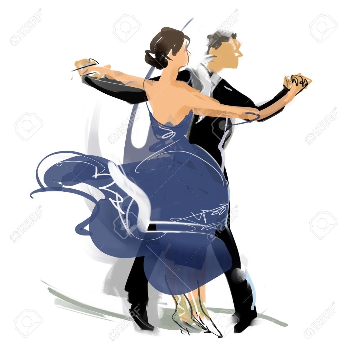 Бальные танцы стандарт рисунок