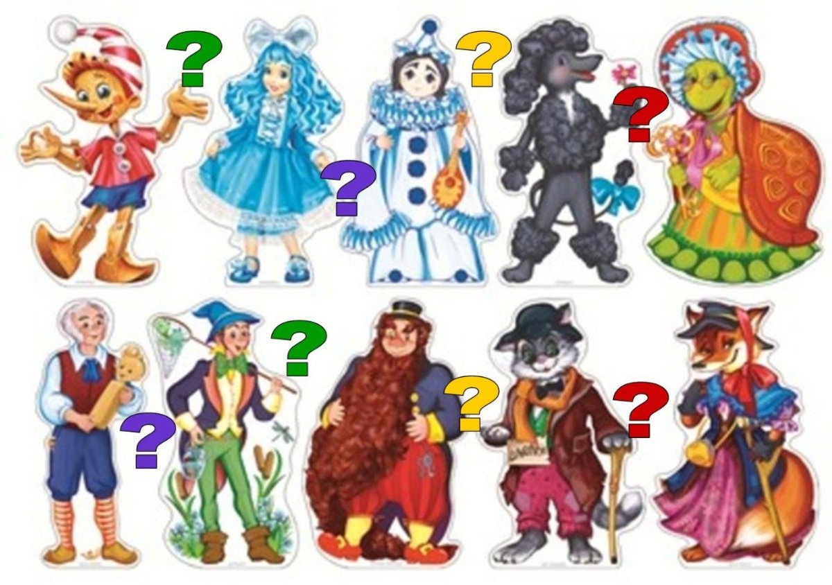 Персонажи из золотого ключика