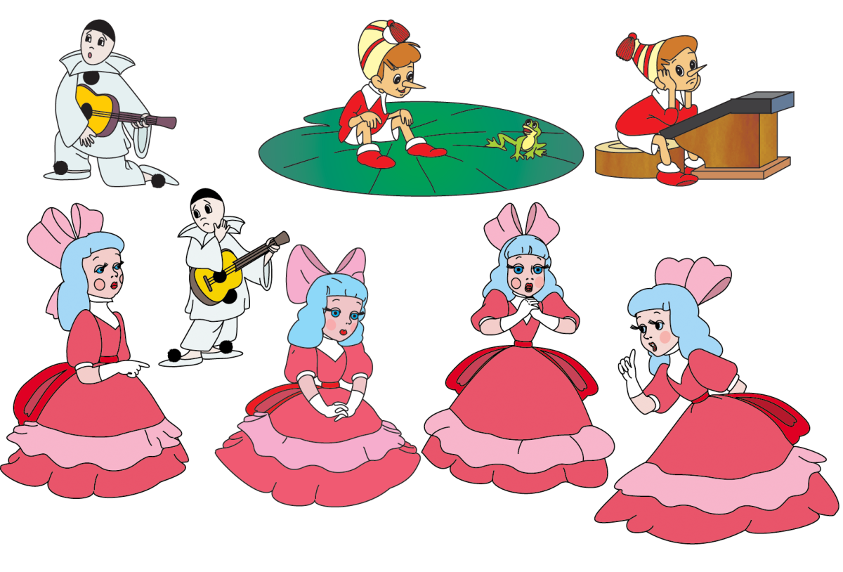 Герои сказки Буратино Мальвина