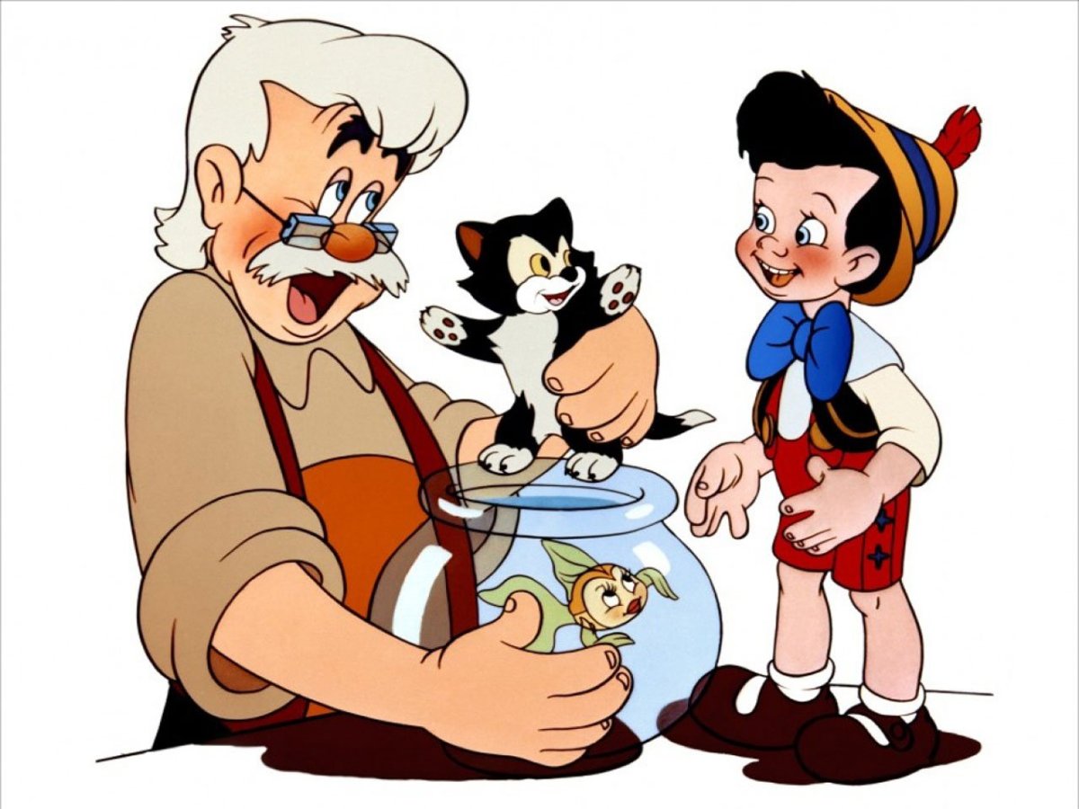 Пиноккио папа Карло Дисней