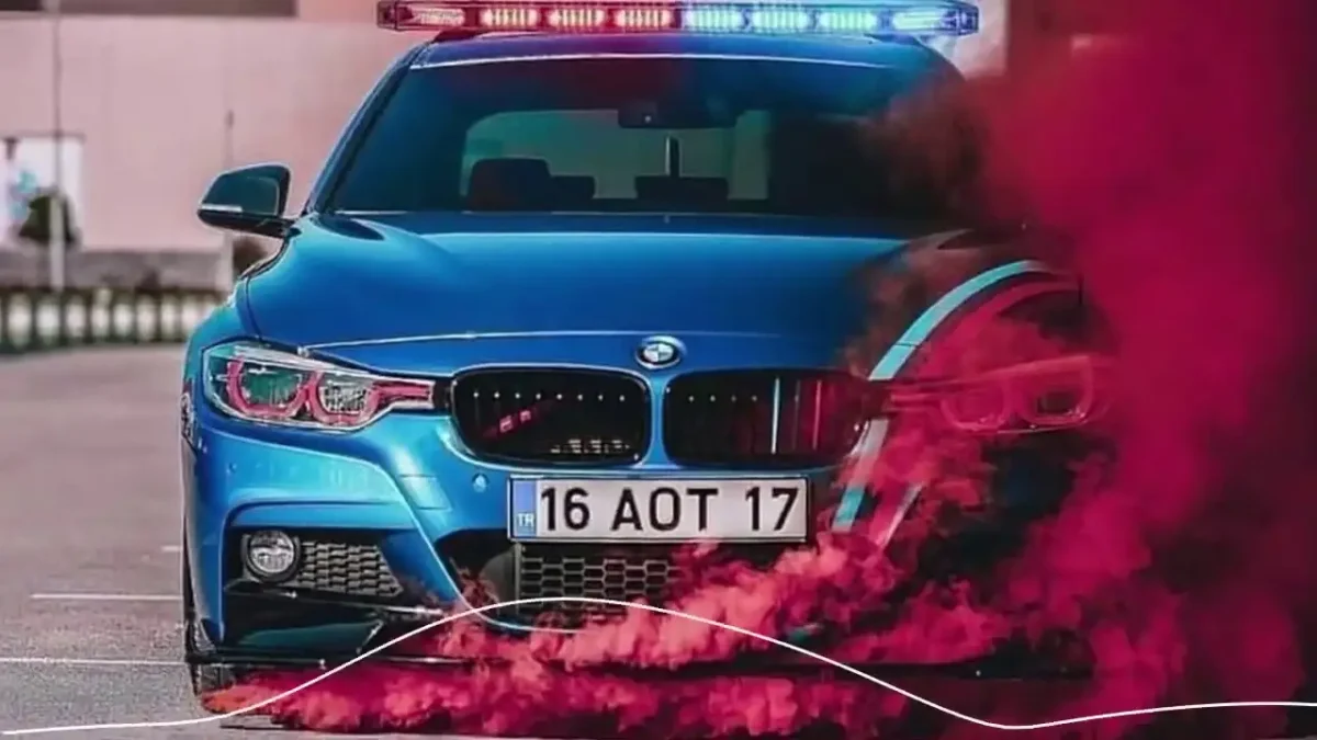 БМВ м5 ф90 в дыму