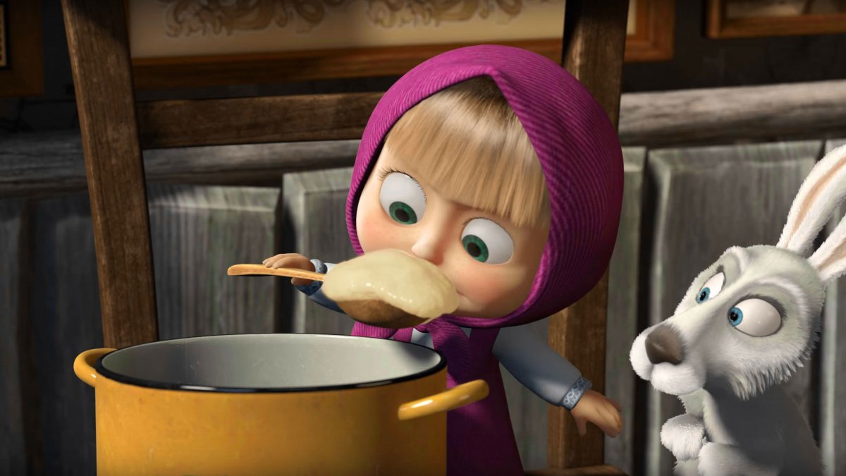 Мультфильм Маша и медведь каша