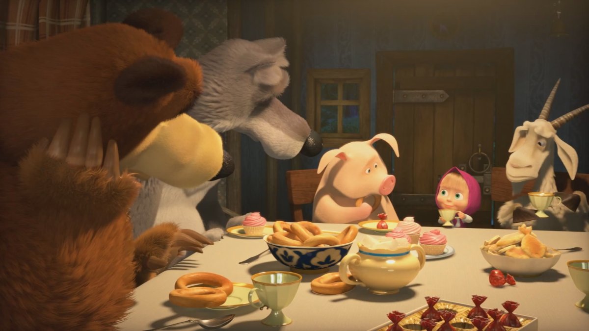 Маша и медведь варенье