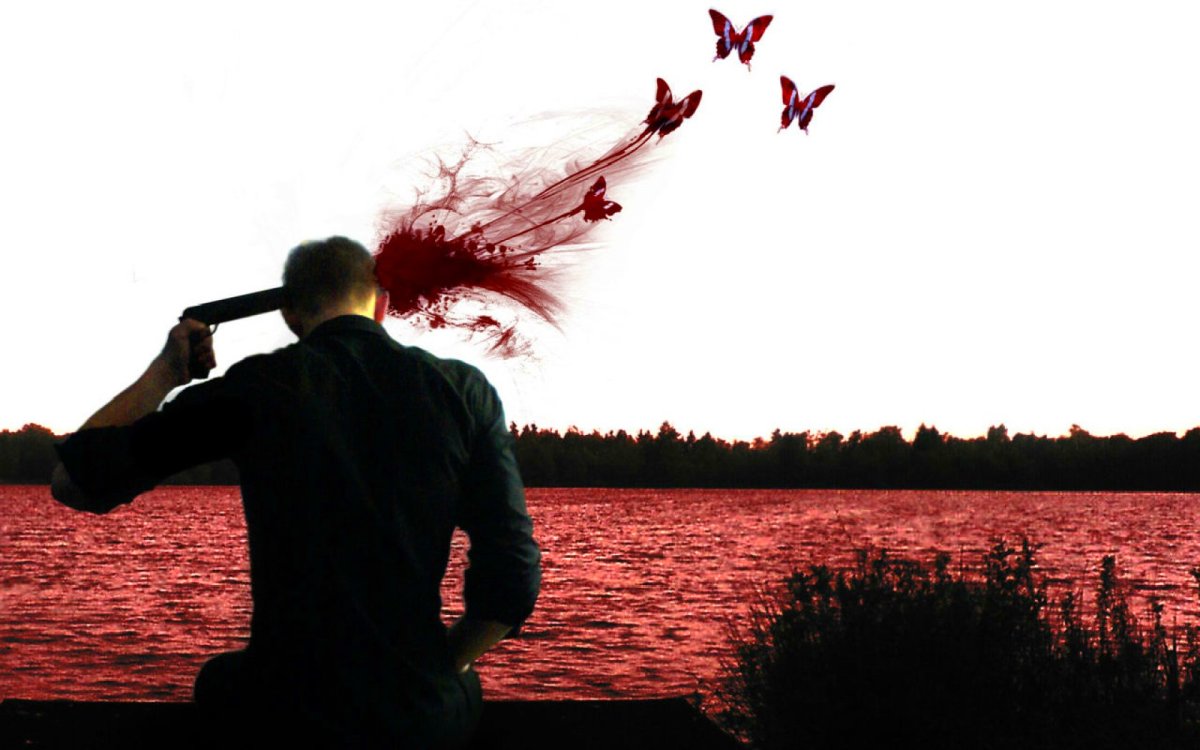 Выстрел в голову бабочки