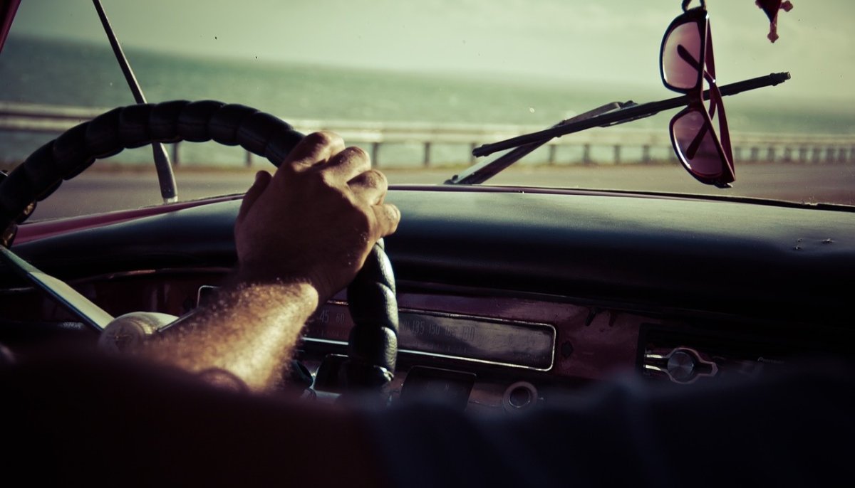 За рулем машины