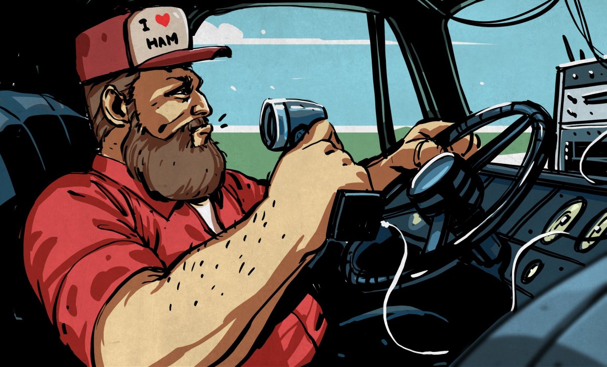 Водитель фуры арт