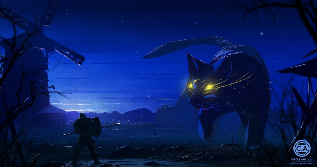 Кот Баюн фэнтези