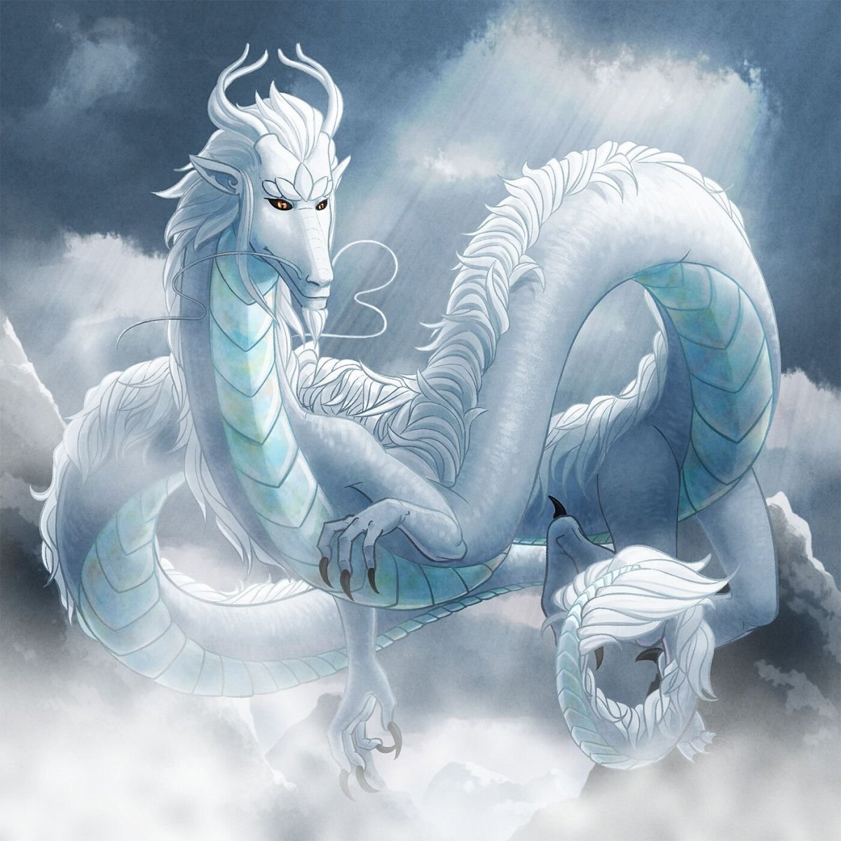 Китайский белый дракон Байлун