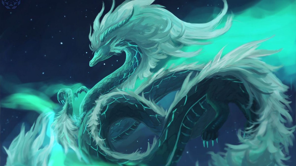 Белый китайский дракон