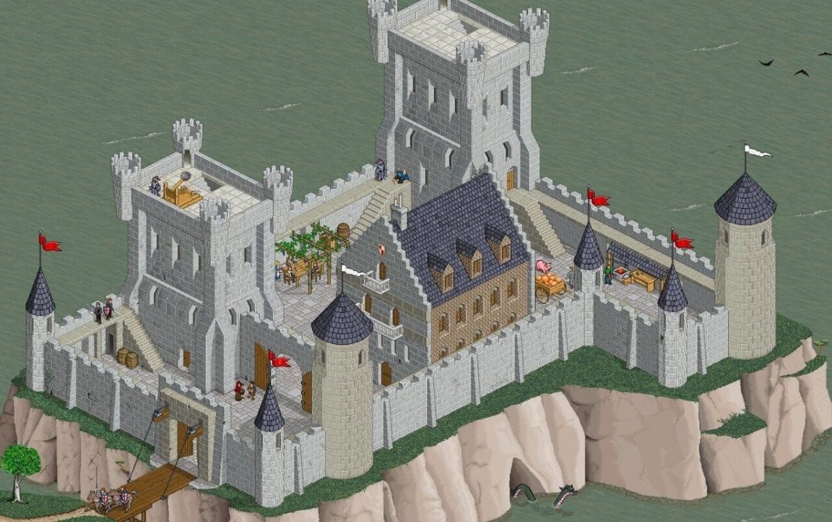 Пиксельный домик деревянный