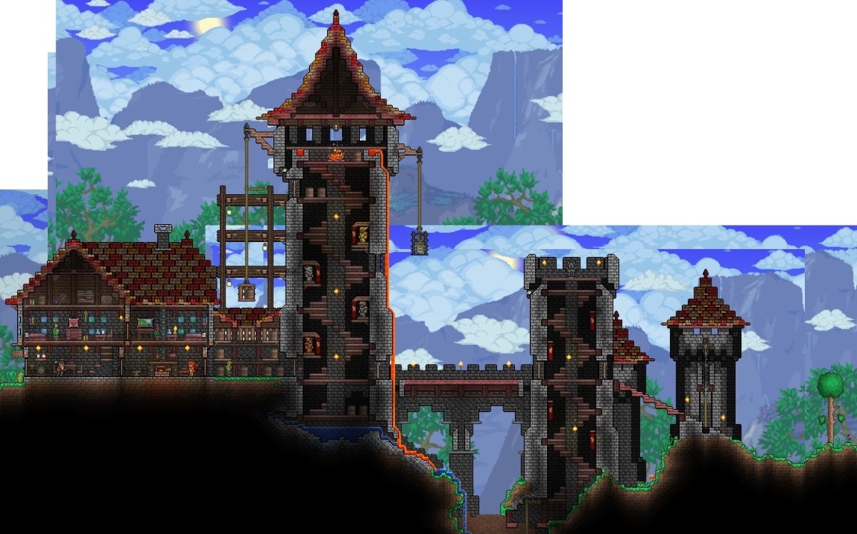 Замок в Магика воксель